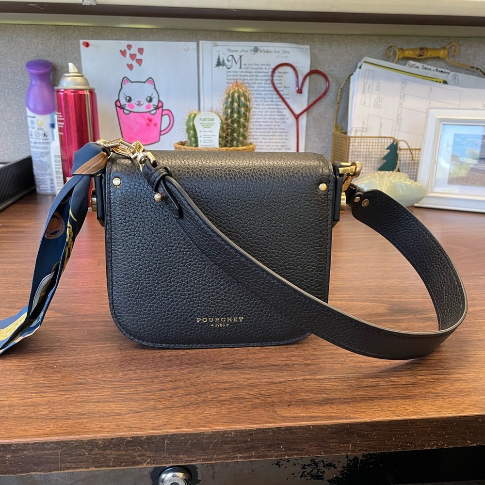 Pourchet Paris Sevres black flap bag small - Picture 15 of 17